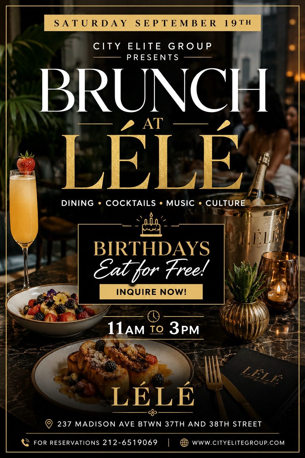 BRUNCH AT LÉLÉ at LÉLÉ NYC