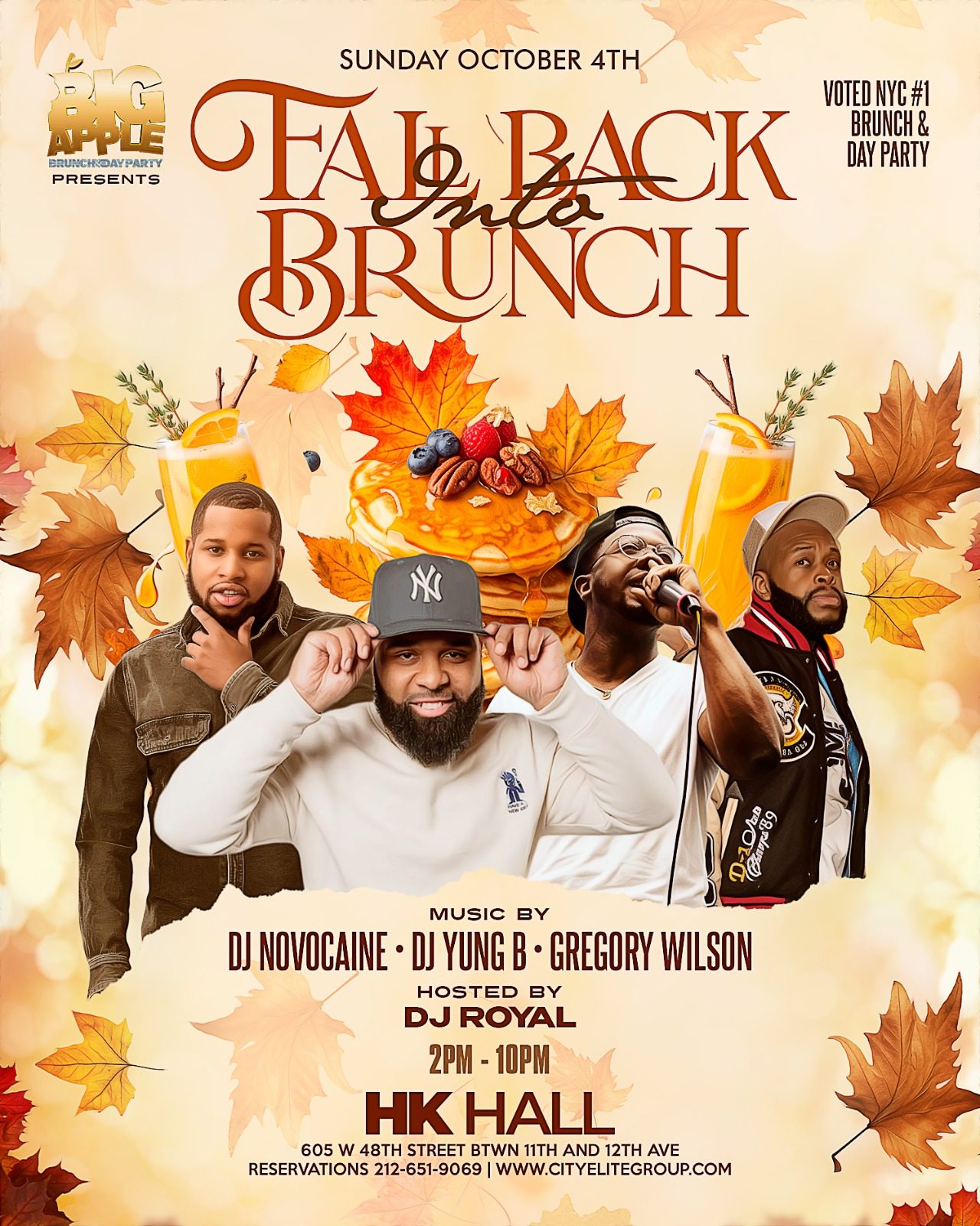 Fall Back Into Brunch at the Big Apple Brunch — October 4, 2026