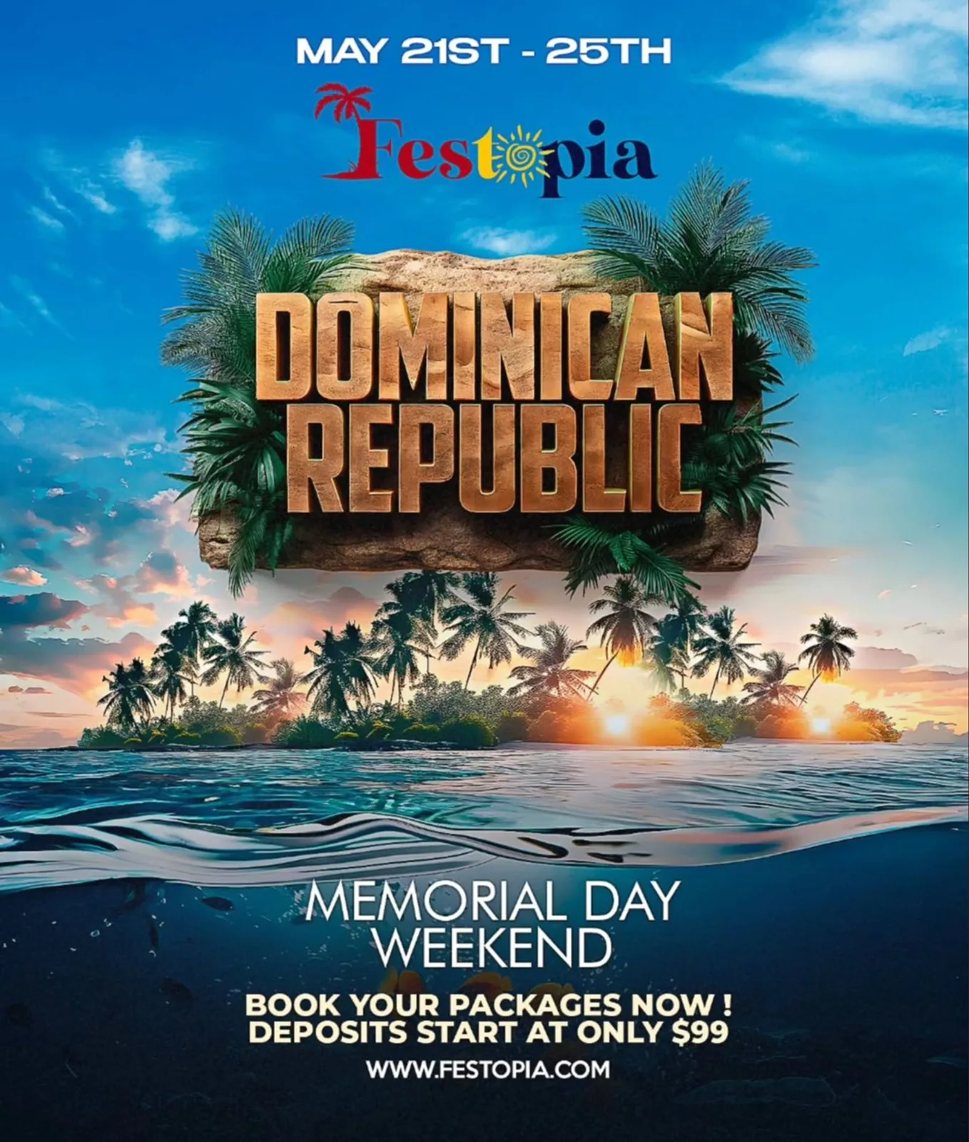 Festopia 2026 Punta Cana Dominican Republic Memorial Day Weekend at Barcelo Bavaro Grand Resort